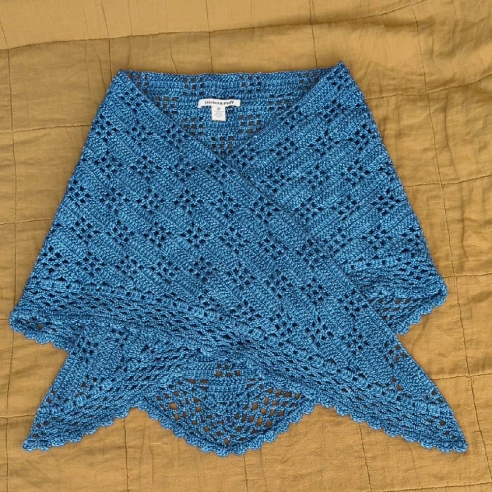 Misha and Puff Crochet Scarf/Shawl Dusk